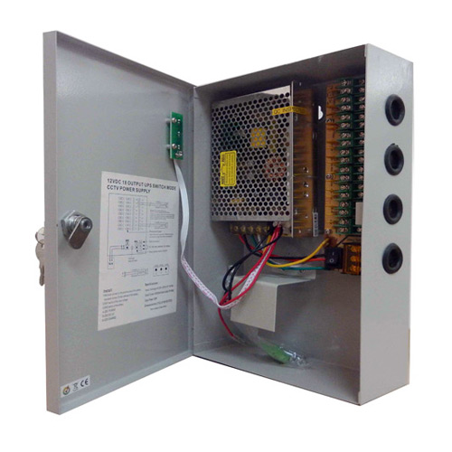 240W 20A 18CH DC12V Output Switch Mode CCTV Distribution Box Portable Power Supply For IR Camera Monitoring Equipment LED Tape Lights 240W 20A 18CH DC12V Output Switch Mode CCTV Distribution Box Portable Power Supply For IR Camera Monitoring Equipment LED Tape Lights